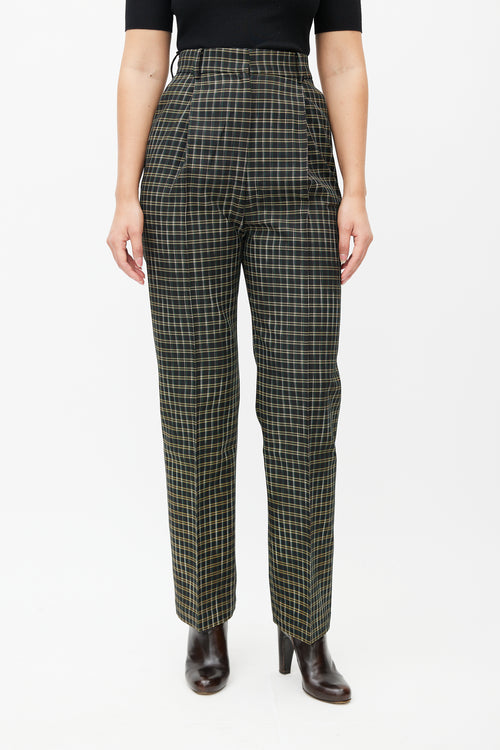 Beaufille Black & Multicolour Valli Plaid Trouser