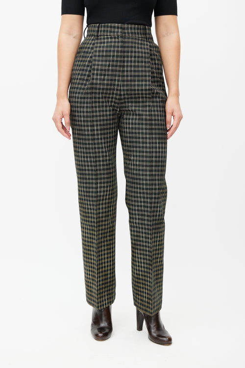 Beaufille Black & Multicolour Valli Plaid Trouser