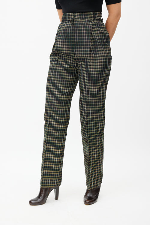 Beaufille Black & Multicolour Valli Plaid Trouser