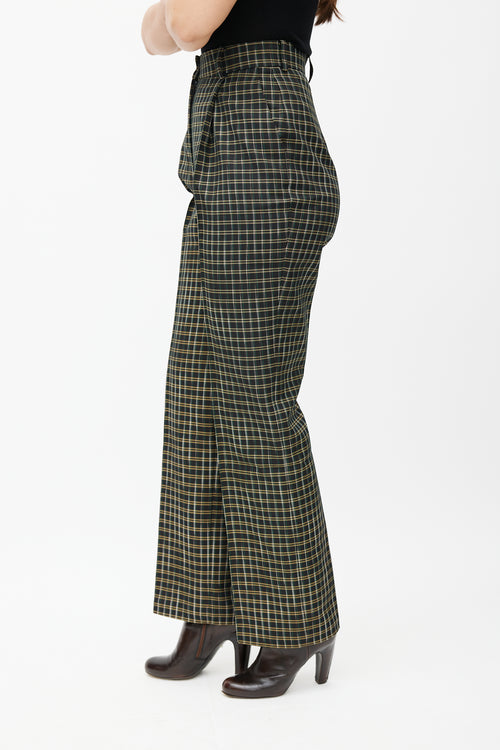Beaufille Black & Multicolour Valli Plaid Trouser