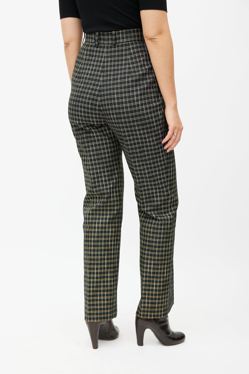 Beaufille Black & Multicolour Valli Plaid Trouser