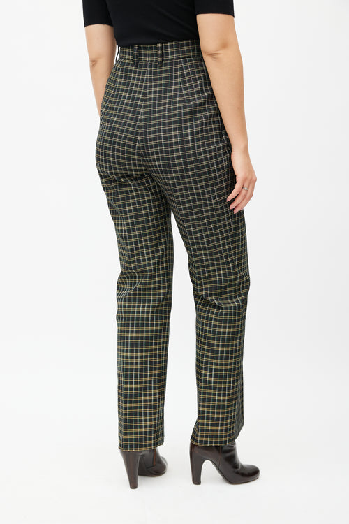 Beaufille Black & Multicolour Valli Plaid Trouser