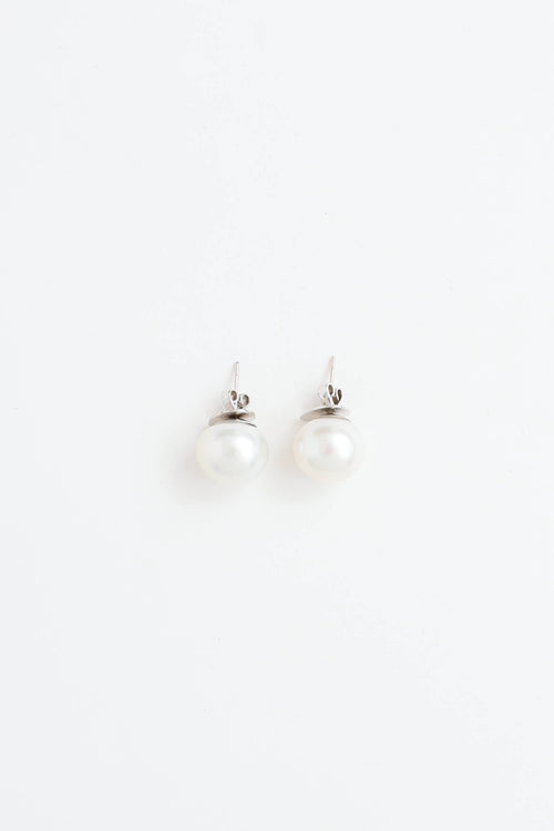Fine Jewelry14K White Gold South Sea Cultured Pearl Earring