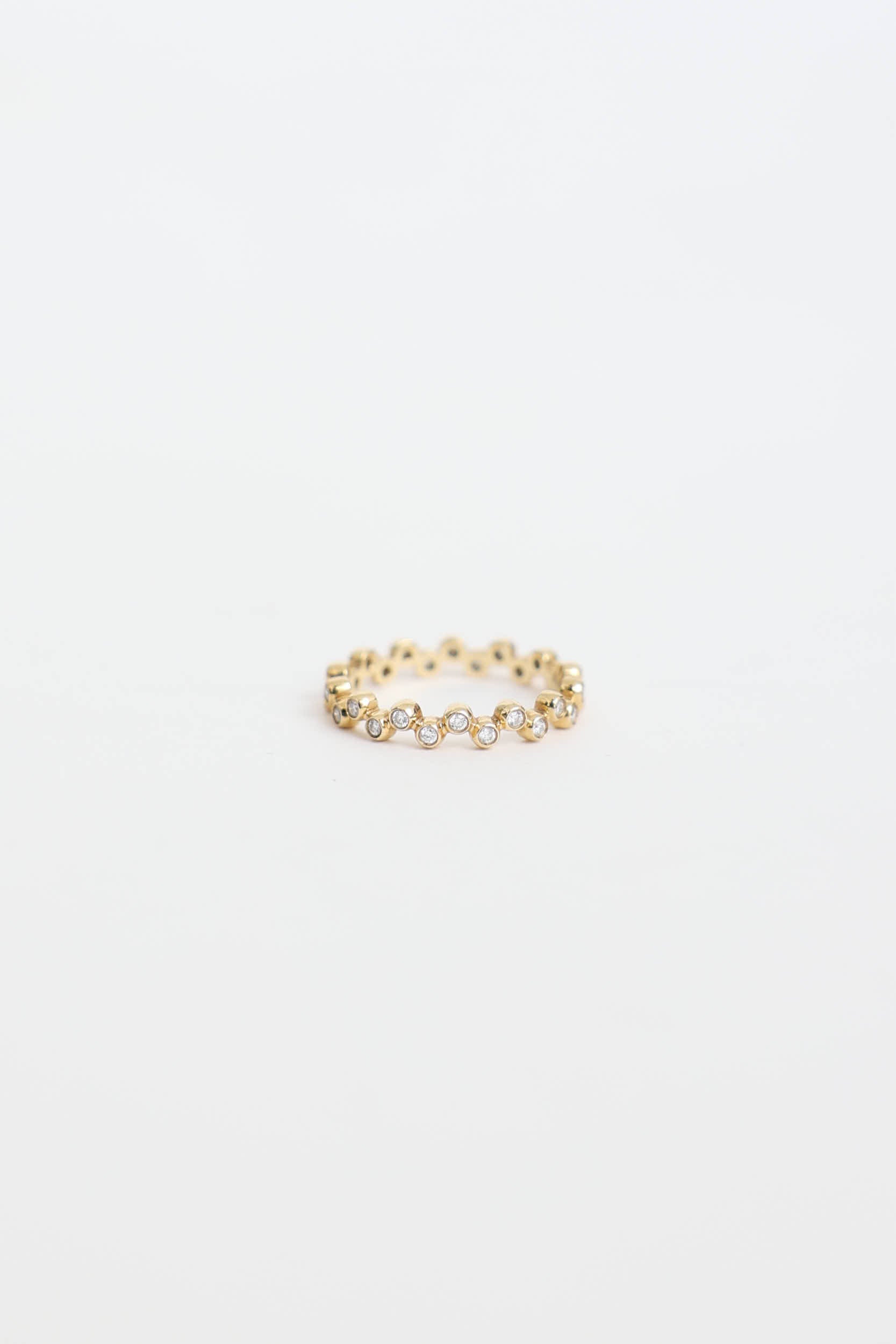 Birks18K Yellow Gold Diamond Iconic Stack Splash Ring