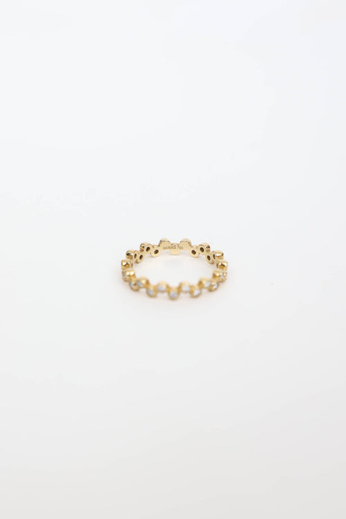 Birks18K Yellow Gold Diamond Iconic Stack Splash Ring