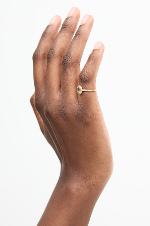 Bluboho Gold & Sapphire One Of A Kind Ring