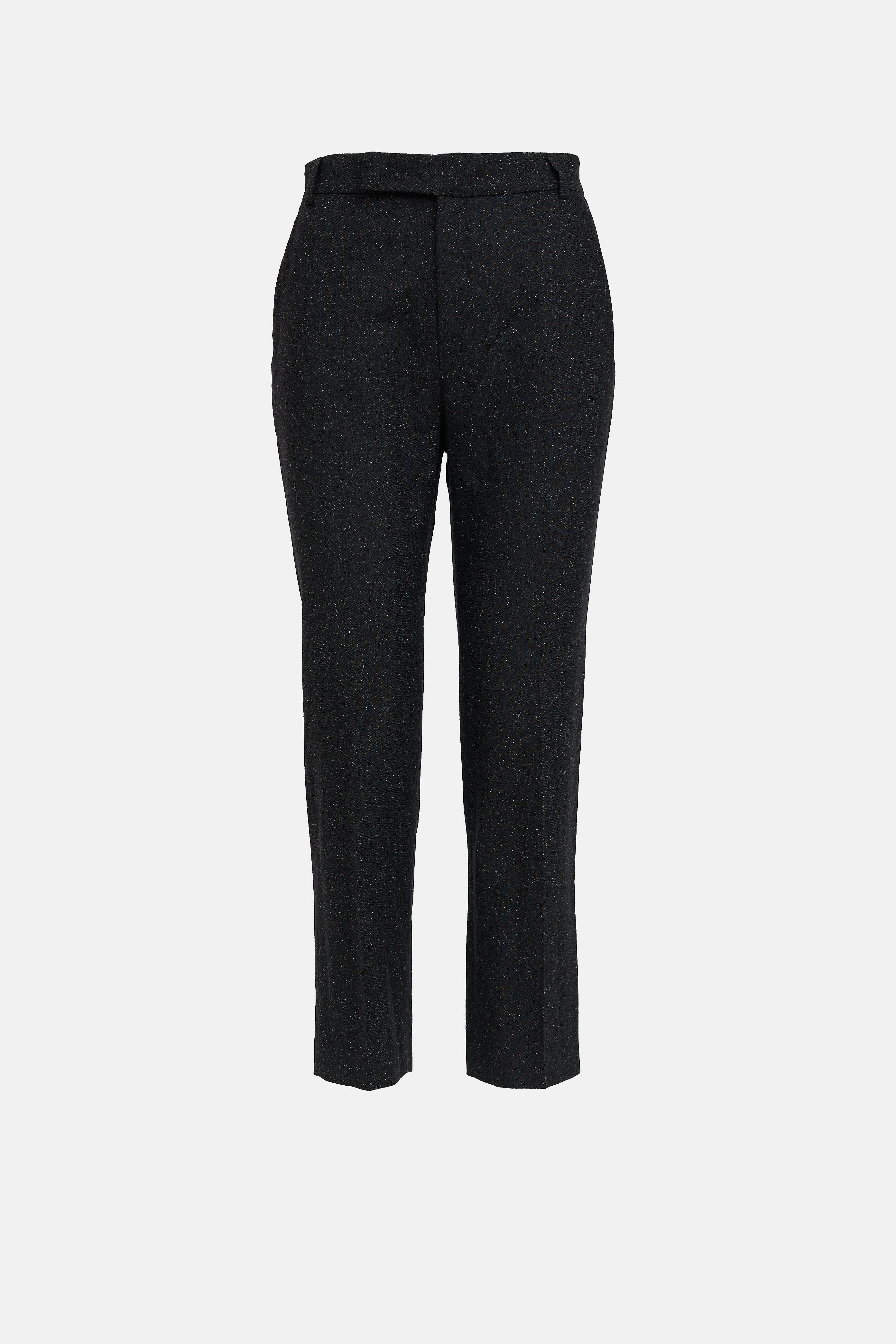 Blumarine Speckled Wool Tapered Trouser