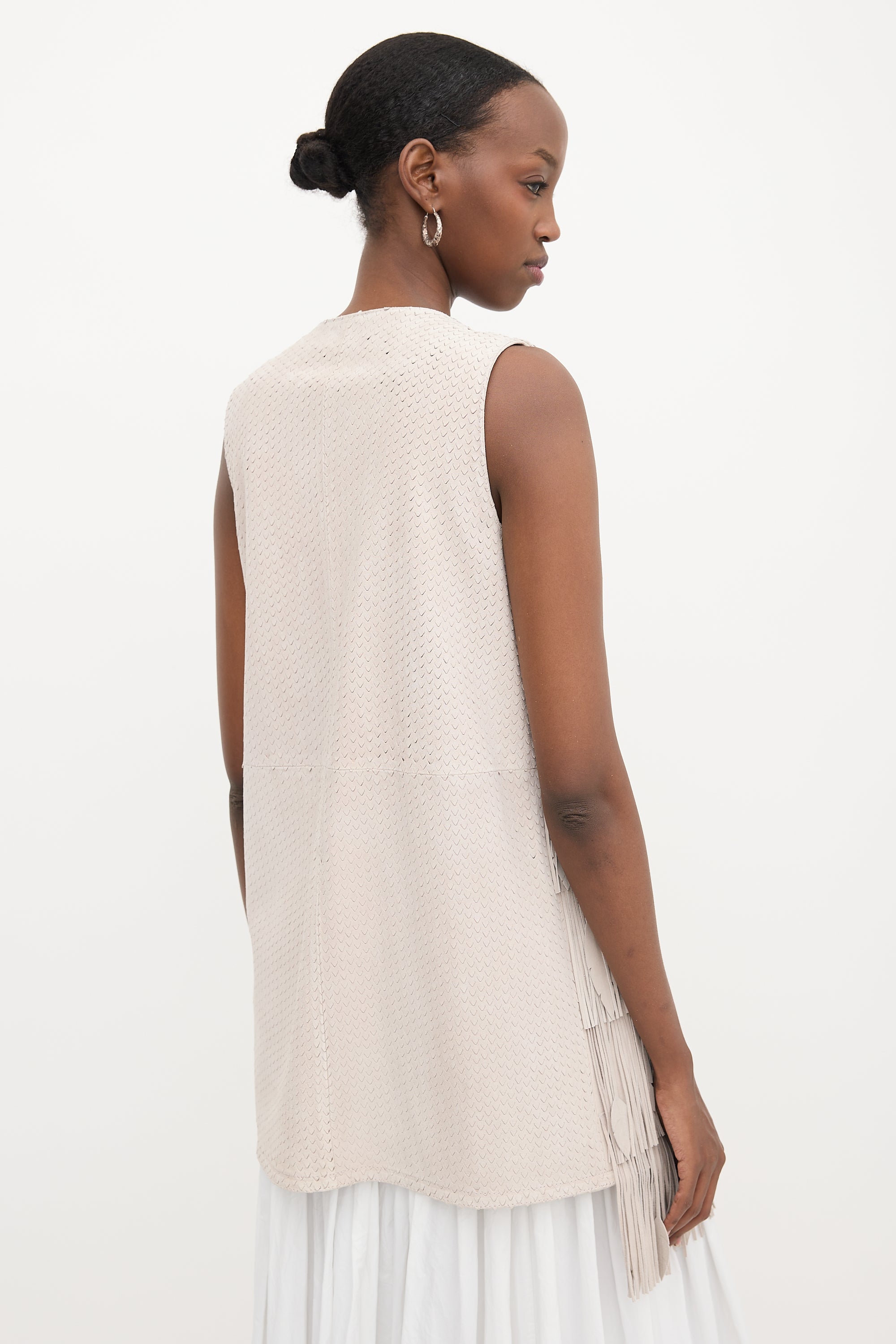 Blumarine Suede Fringe Vest