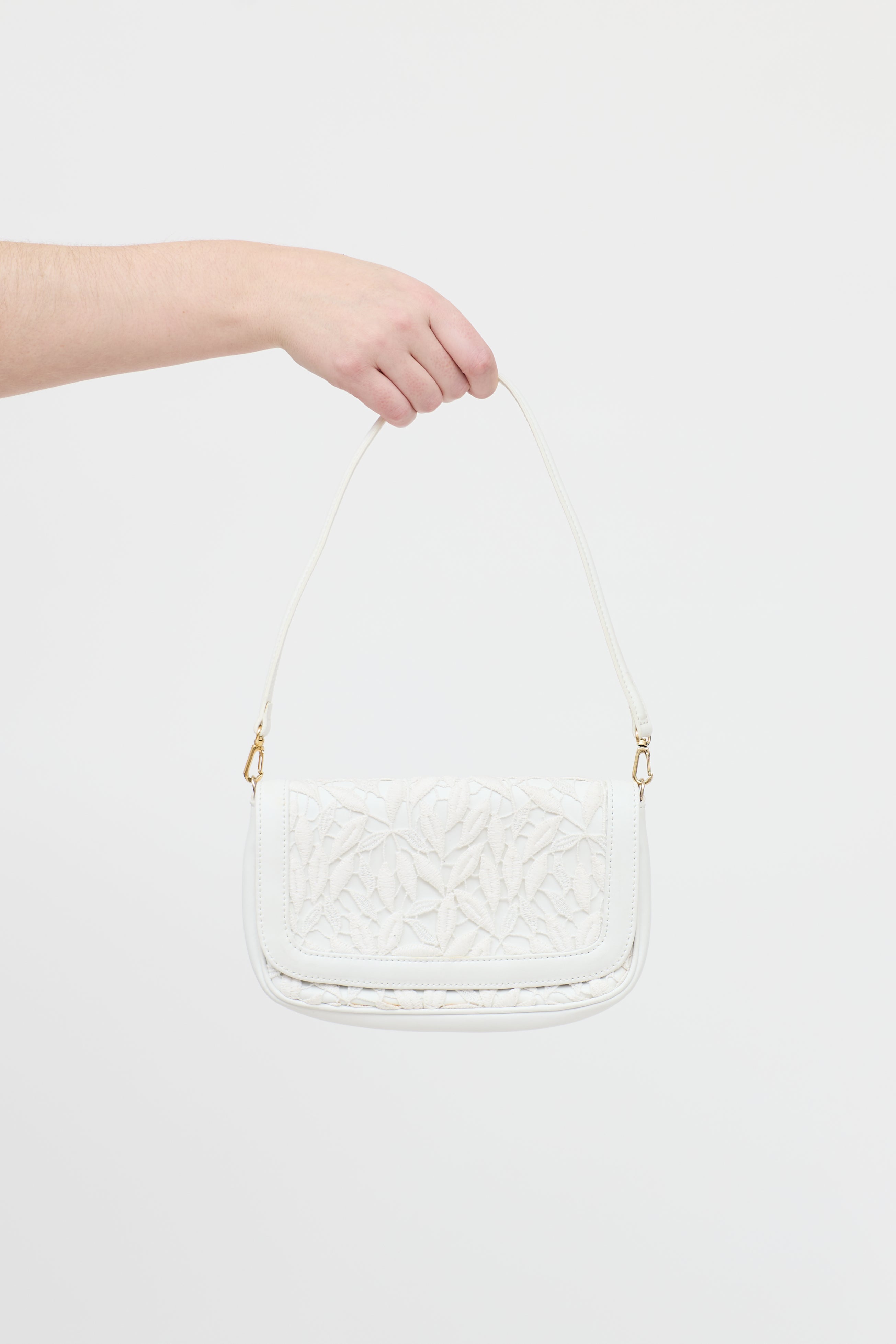 Leather Crochet Bag