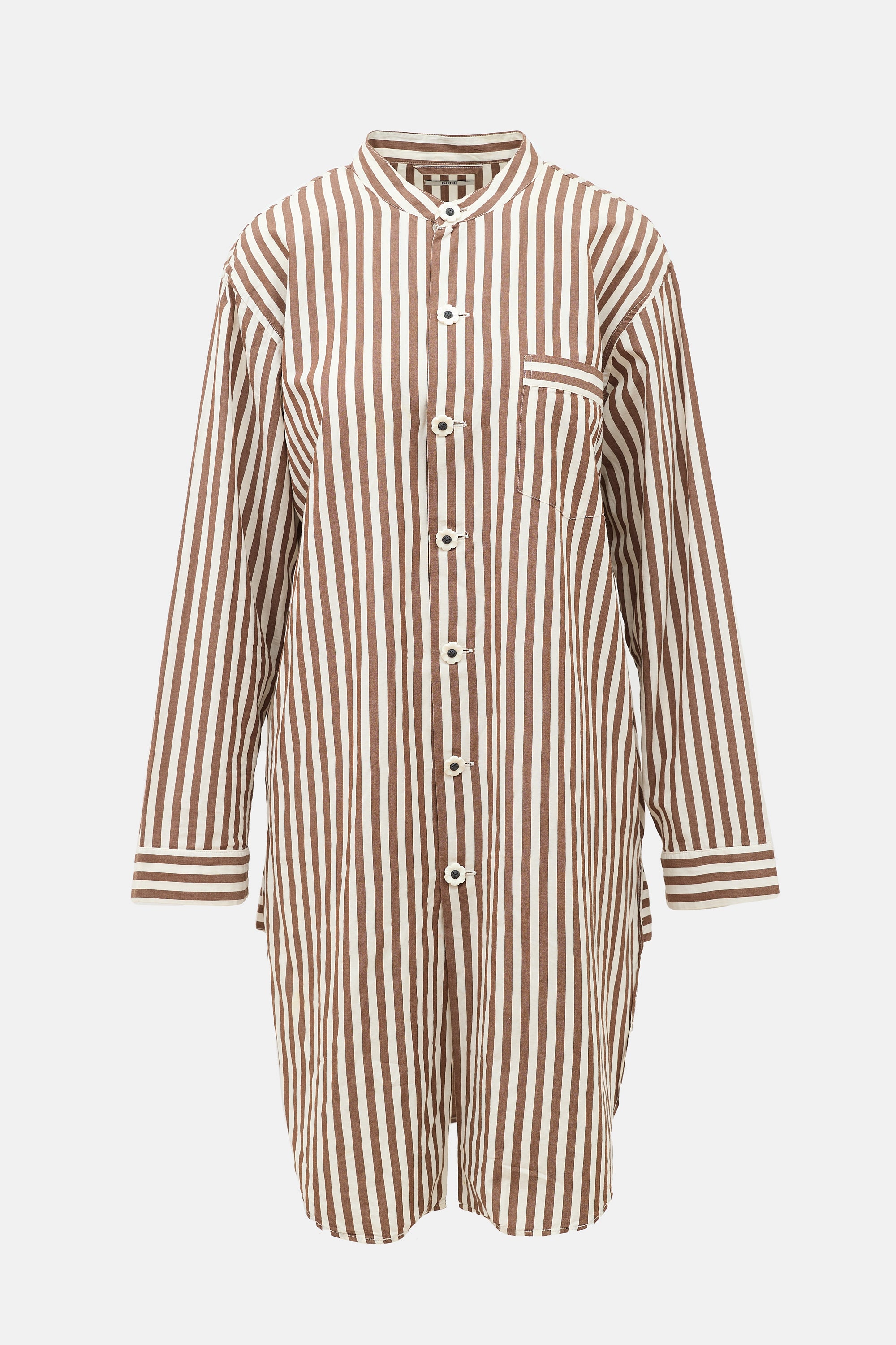 Bode Striped Shirt Dress