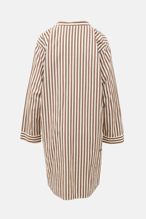 Bode Striped Shirt Dress