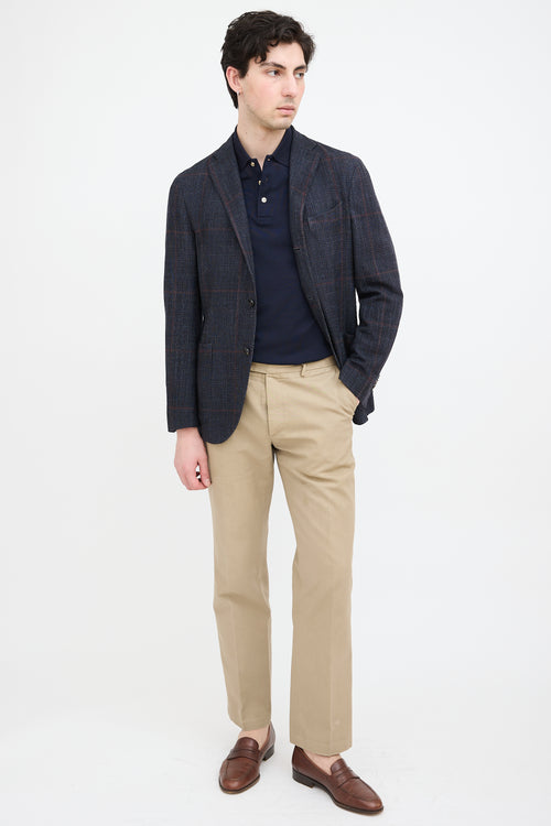 Boglioli Wool Plaid Blazer