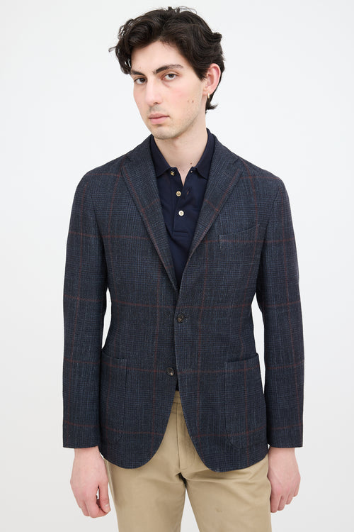 Boglioli Wool Plaid Blazer