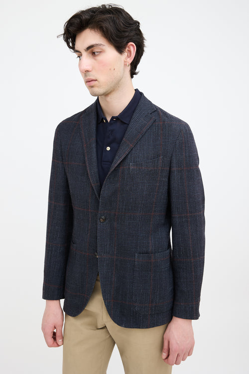 Boglioli Wool Plaid Blazer
