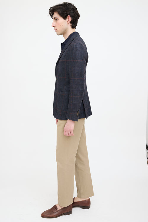Boglioli Wool Plaid Blazer