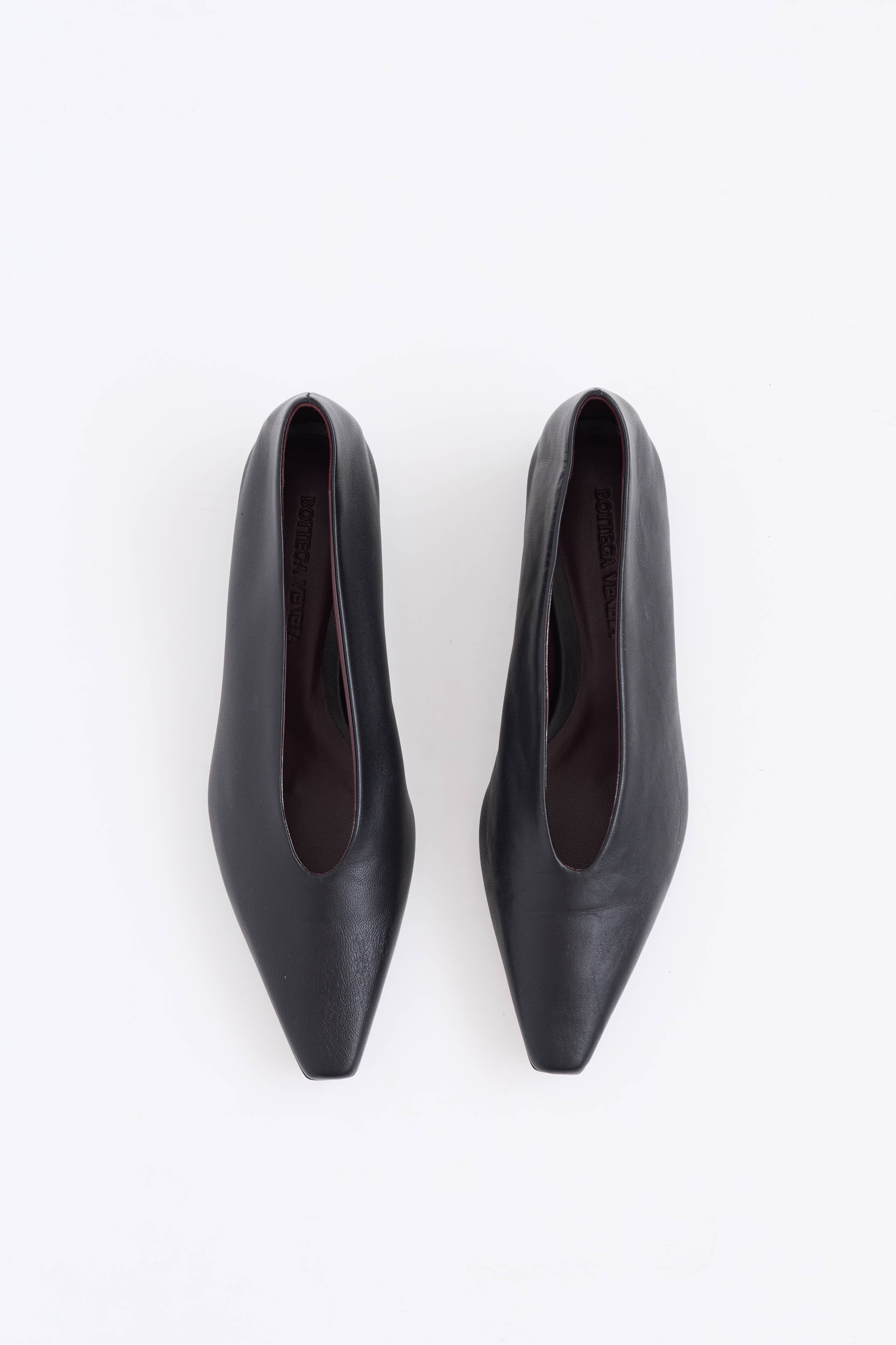 Bottega Veneta Almond Point Toe Flat