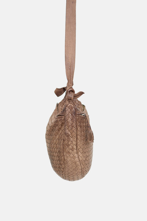 Bottega Veneta Intrecciato Leather Crossbody Bag
