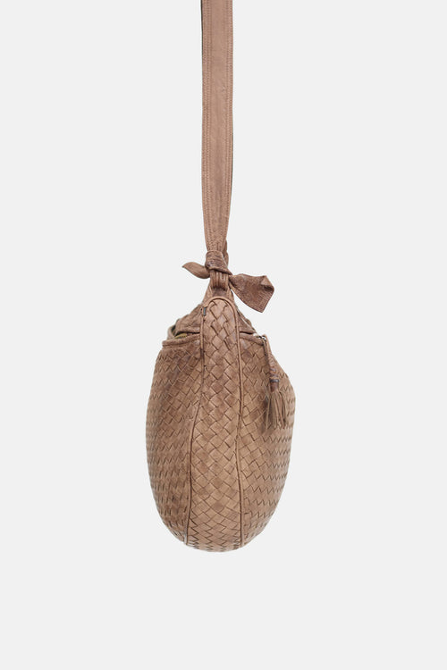 Bottega Veneta Intrecciato Leather Crossbody Bag