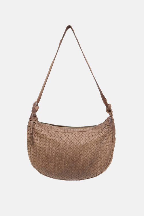 Bottega Veneta Intrecciato Leather Crossbody Bag