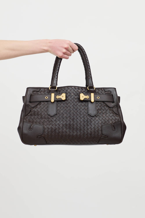 Bottega VenetaLeather Intrecciato Tote Bag