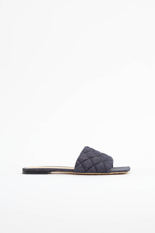 Bottega Veneta Denim Quilted Slide