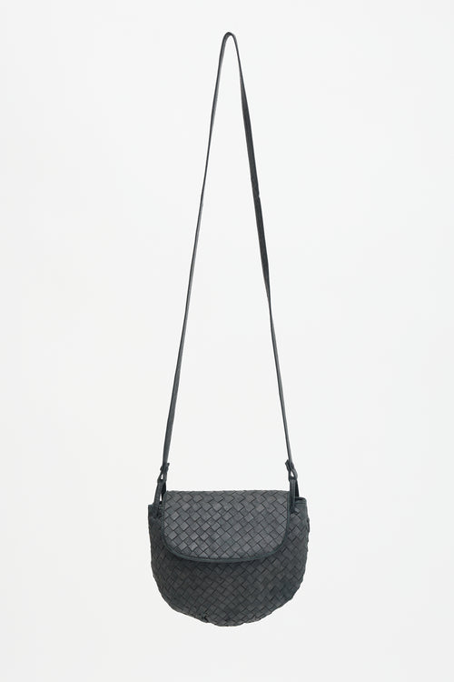 Bottega Veneta Leather Intrecciato Crossbody Bag