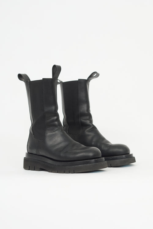 Bottega Veneta Leather Lug Chelsea Boot