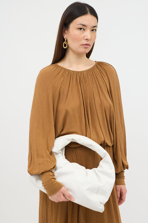 Bottega Veneta Leather Shoulder Pouch Bag