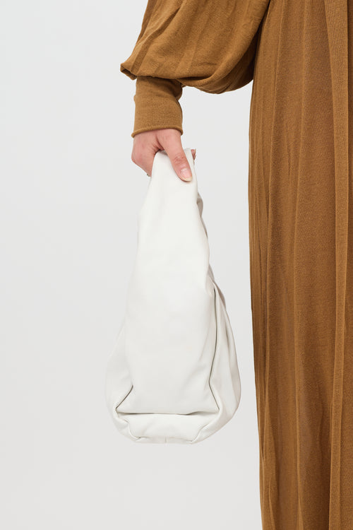 Bottega Veneta Leather Shoulder Pouch Bag