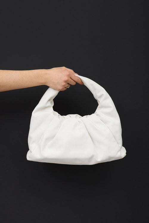 Bottega Veneta Leather Shoulder Pouch Bag