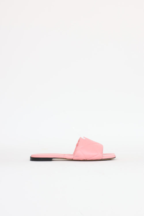 Bottega Veneta Leather Padded Slide