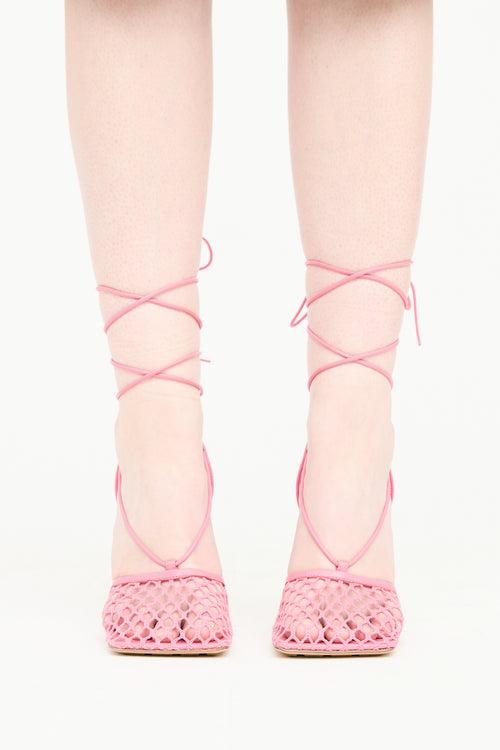 Bottega Veneta Woven Stretch Web Sandal