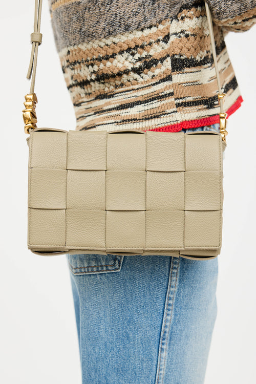 Bottega Veneta Leather Intrecciato Crossbody Bag
