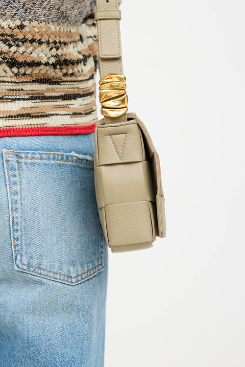 Bottega Veneta Leather Intrecciato Crossbody Bag