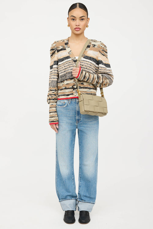 Bottega Veneta Leather Intrecciato Crossbody Bag