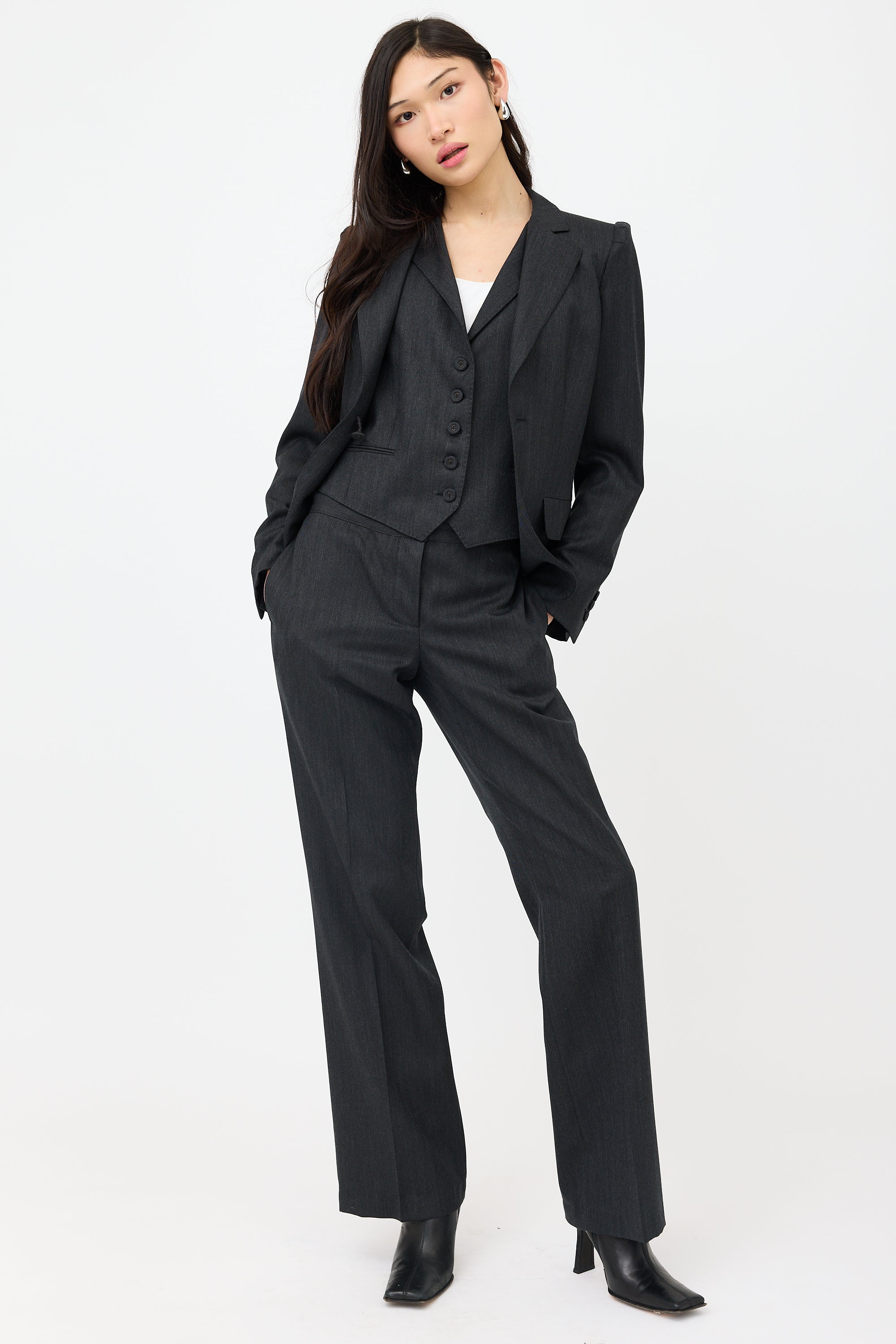 Bottega Veneta Wool Patterned Blazer