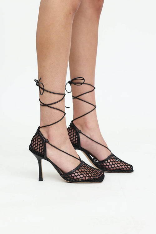 Bottega Veneta Woven Stretch Web Sandals