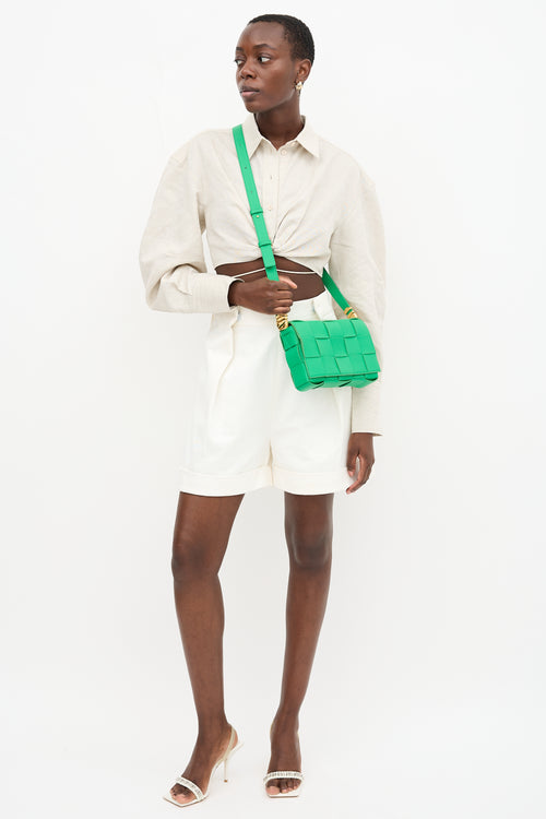 Bottega Veneta Intreccio Leather Medium Cassette Bag