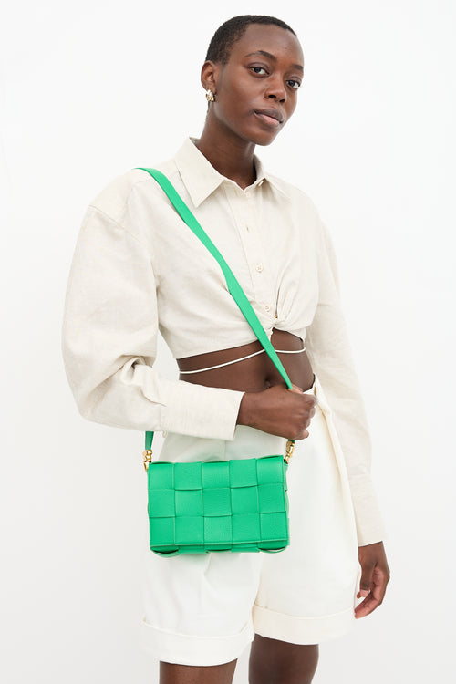Bottega Veneta Intreccio Leather Medium Cassette Bag