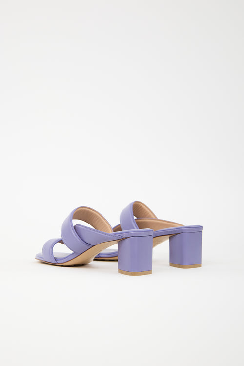 Bottega Veneta Leather Band Heeled Sandal