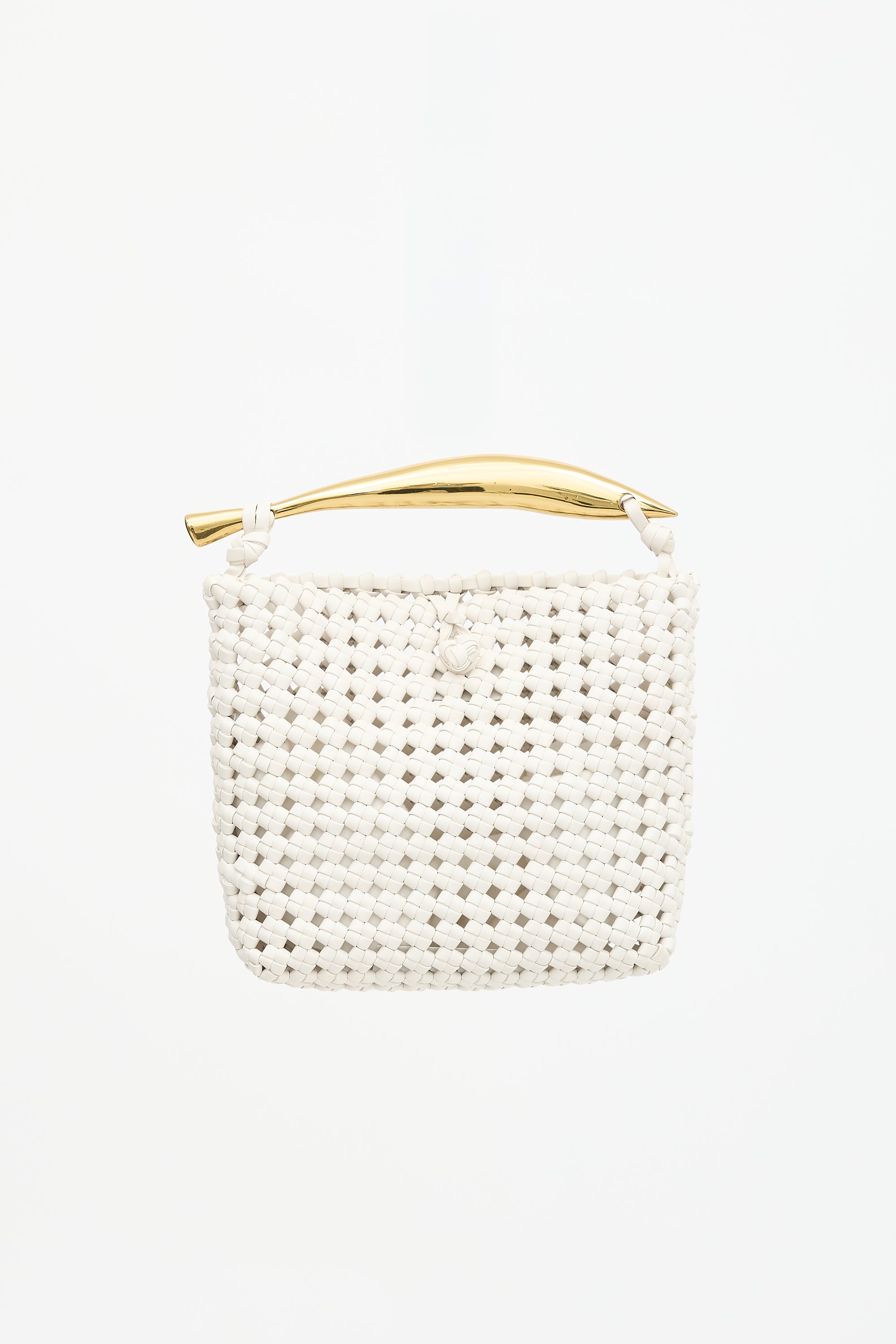Bottega Veneta Leather Crochet Sardine Bag