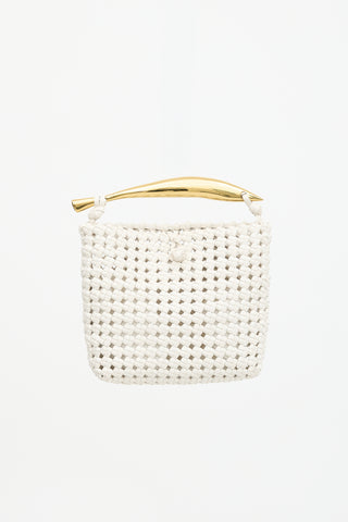 Bottega Veneta Leather Crochet Sardine Bag