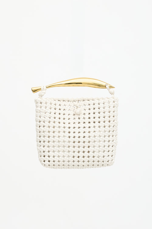Bottega Veneta Leather Crochet Sardine Bag