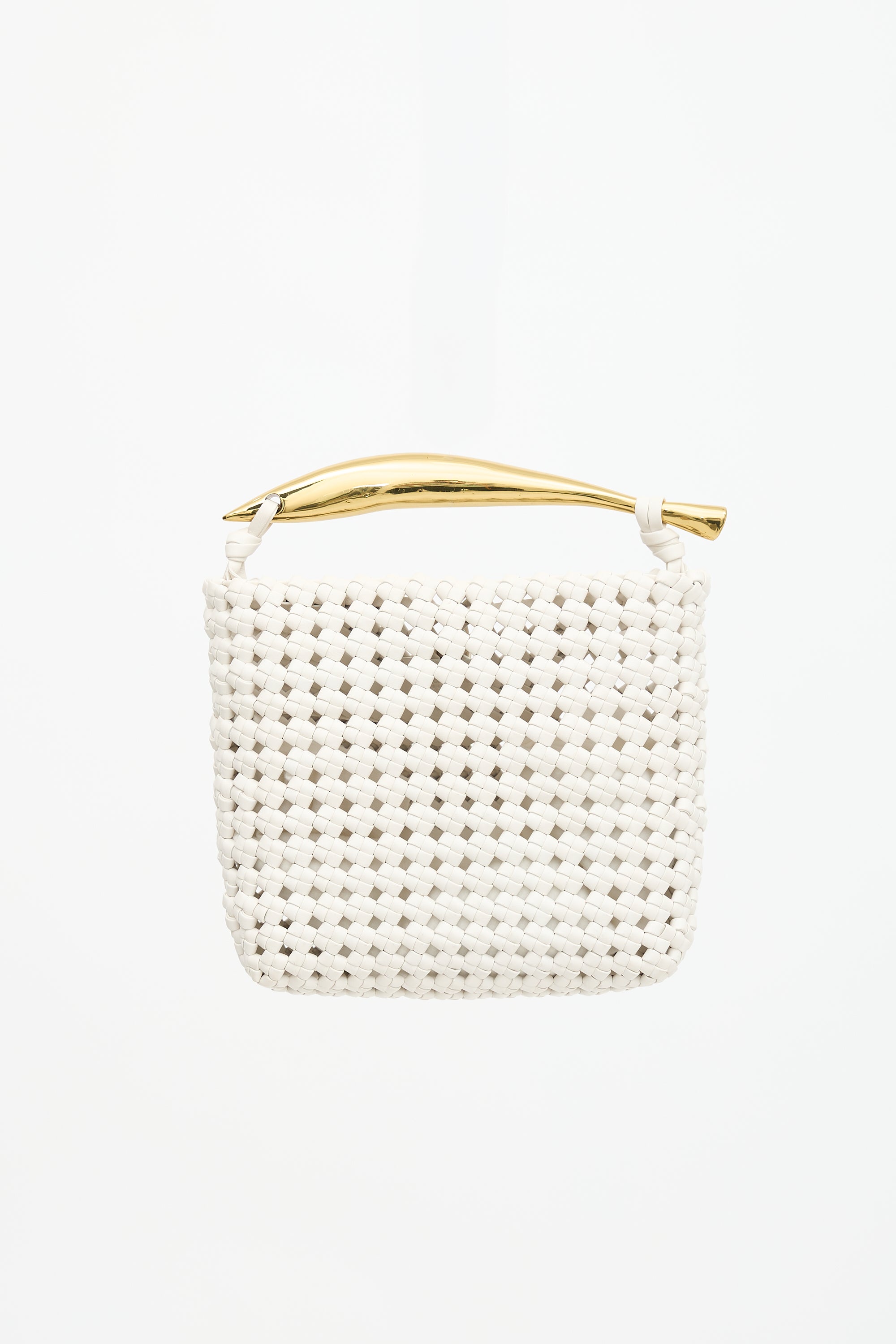 Bottega Veneta Leather Crochet Sardine Bag