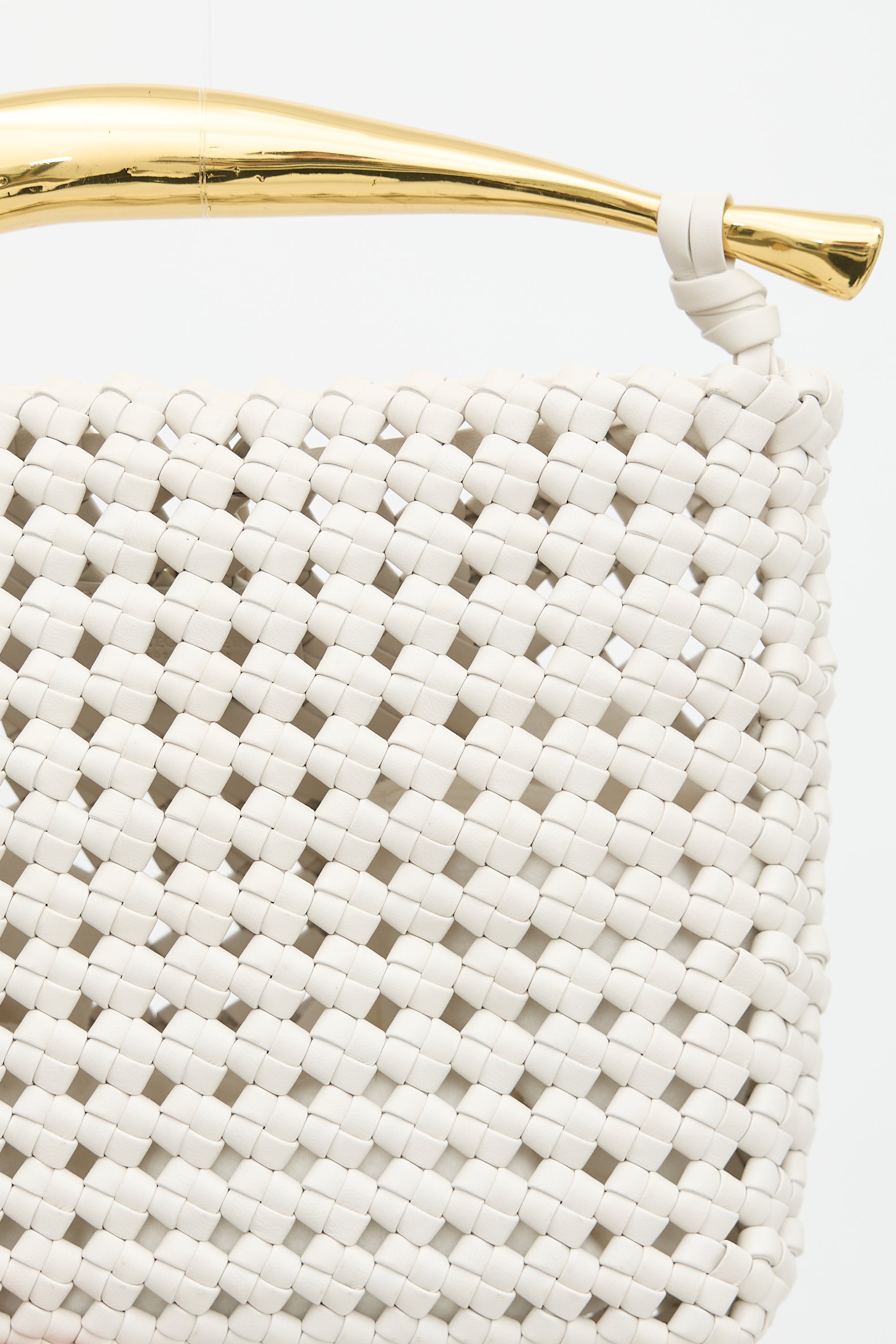 Bottega Veneta Leather Crochet Sardine Bag