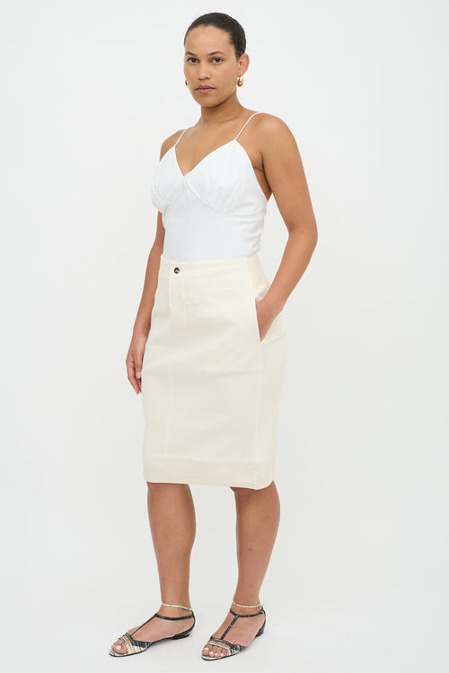 Bottega Veneta Rib Knit Midi Skirt