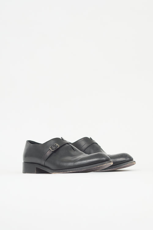 Brioni Leather Strap Dress Shoe