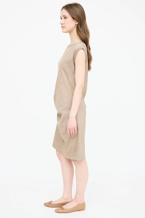 Brunello Cucinelli Sleeveless Gathered Dress