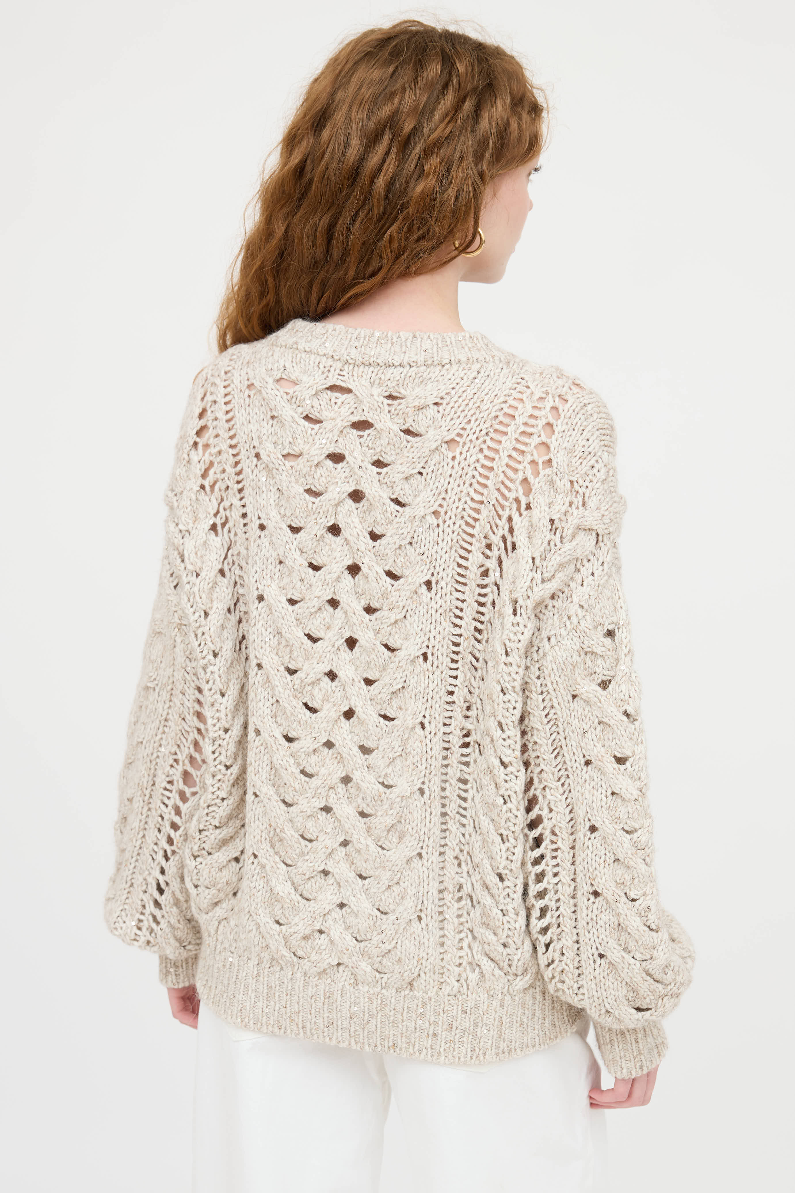 Brunello Cucinelli Cashmere Knit Sequin Sweater