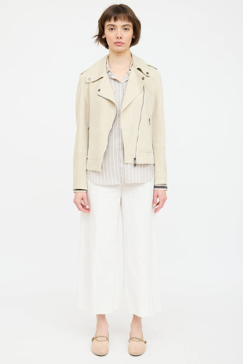 Brunello Cucinelli Suede Rider Jacket